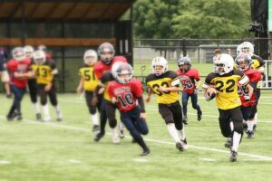 Player running Lions 2011 Chillibowl