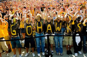 Go Hawks Crowd Cheering